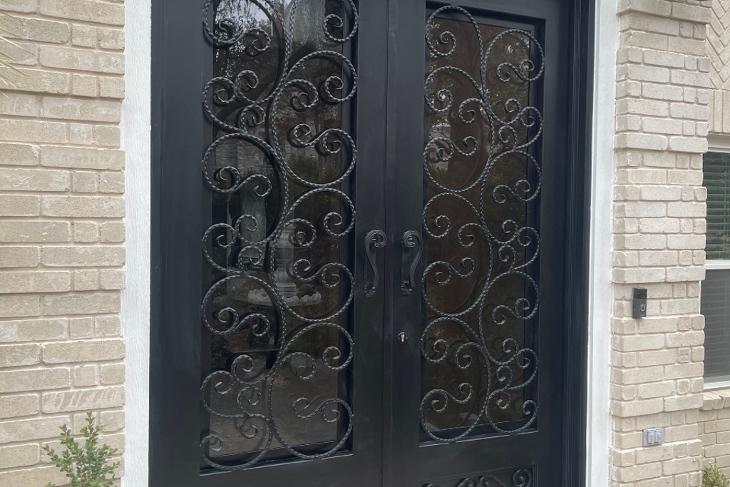 72" X 96" Wrought Iron Front Door San Antonio