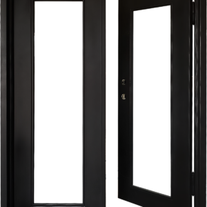 Wrought Iron Double Door - 61 x 81 - Full Light Frosted-2