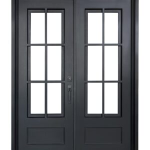 wrought-iron-double-door-72x96-three-quarter-light-colonial-grid-closed