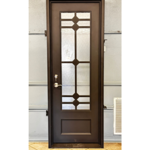 wrought-iron-single-door-36x96-diamond-3-4-light-traditional-obscured-2