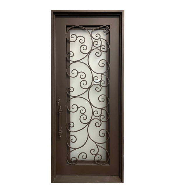 wrought-iron-single-door-36x96-ornate-scrollwork-with-operable-glass