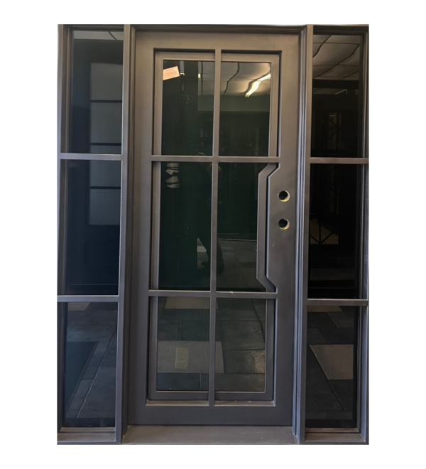 wrought-iron-single-door-60x81-modern-with-divided-light-with-sidelights